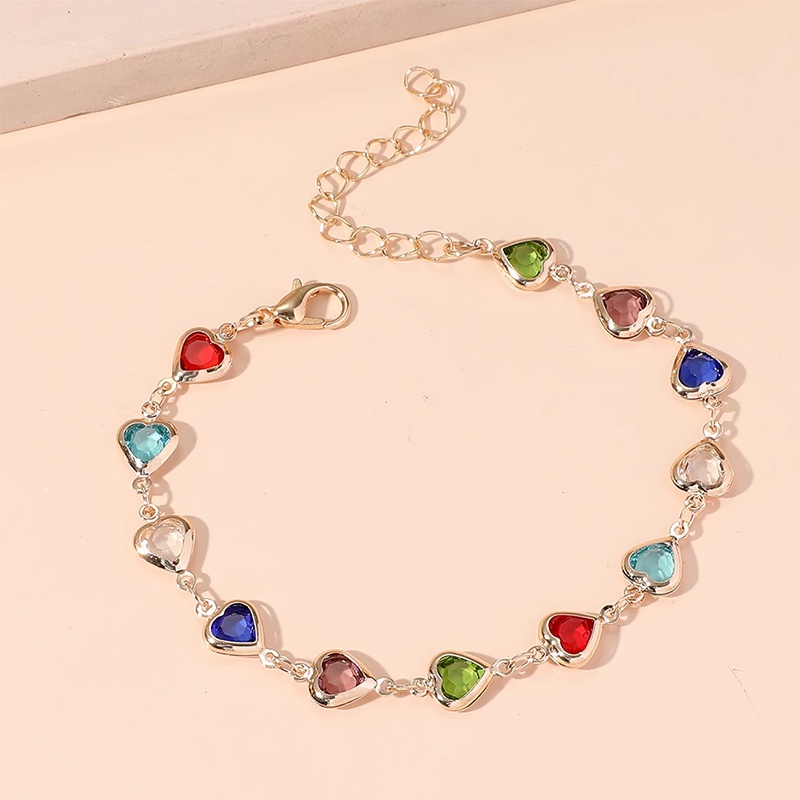 Gelang Modis Kreatif Serbaguna Gelang Hati Mata Setan Wanita Gelang Gaya Ins-G