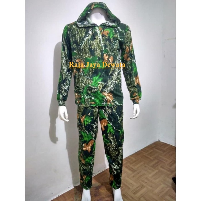 Stelan Camo Hunting Berburu / Baju Camo Satu Set