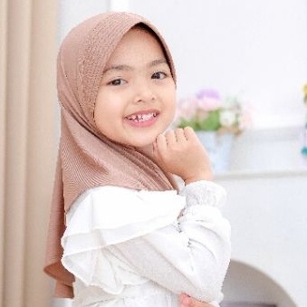 JJ - KERUDUNG JILBAB ANAK NAMIRA SPORT USIA 3-6TH BY DESMONDA HIJAB BAHAN JERSEY BALON