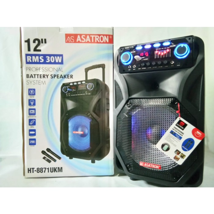 SPEAKER PORTABEL ASATRON HT-8871 UKM - Hitam New