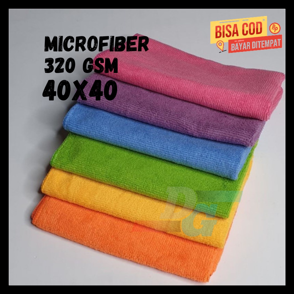 Lap Kain Microfiber 40x40 320 gsm Murah kualitas Premium 320gsm
