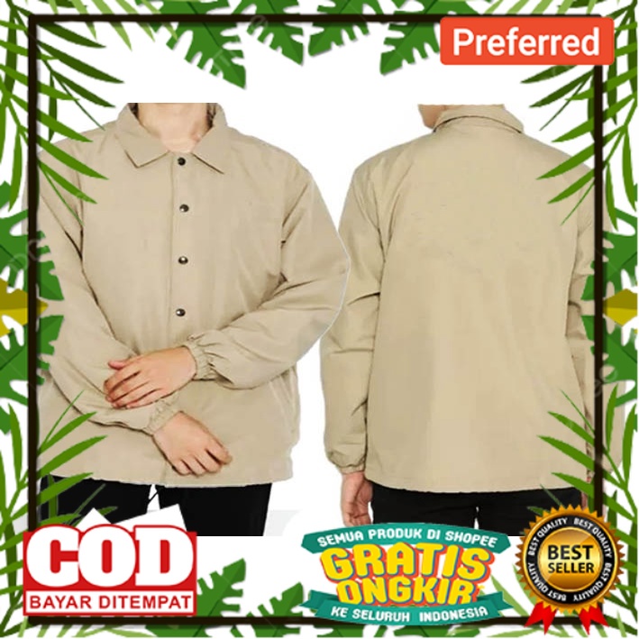 JAKET PARASUT KEREN DESAIN MBOIS //BAYAR DITEMPAT Jaket Coach / Jaket Distro / Jaket Taslan / Polos 