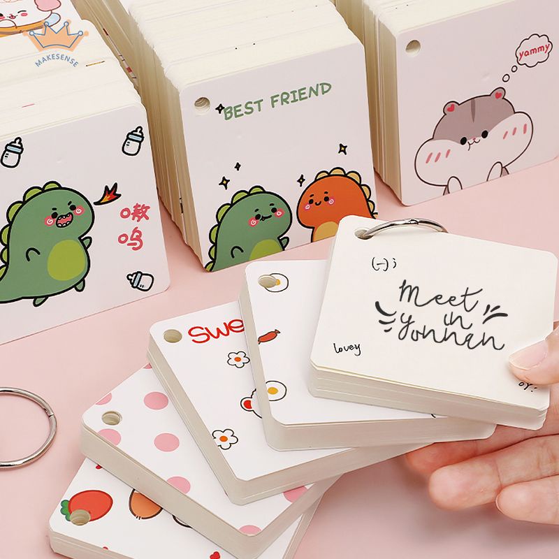 

COD❤️Notebook/Loose leaf book/Buku/Sticky note Gantungan memo hamster dino sticky note lucu MK