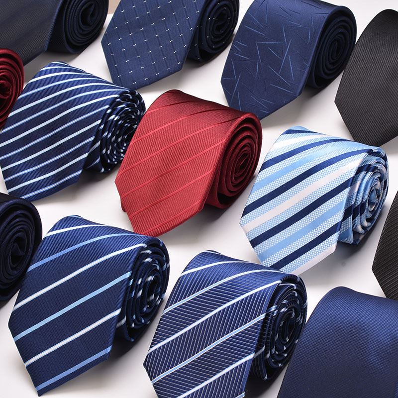 Men's tie, business dress, high-end striped arrow shaped scarf