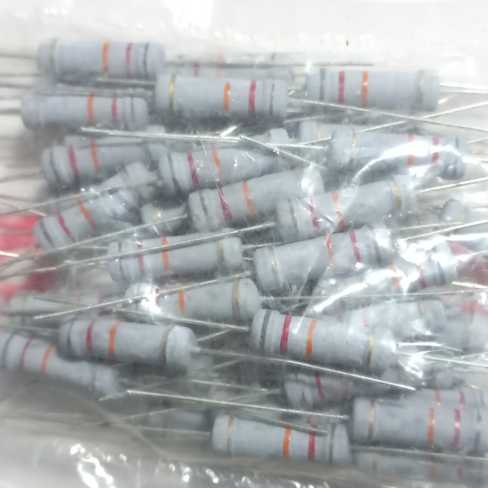 resistor R carbon film 82K 82 K 2watt 2 w watt WAT 2WAT ohm 5% 2wat wat
