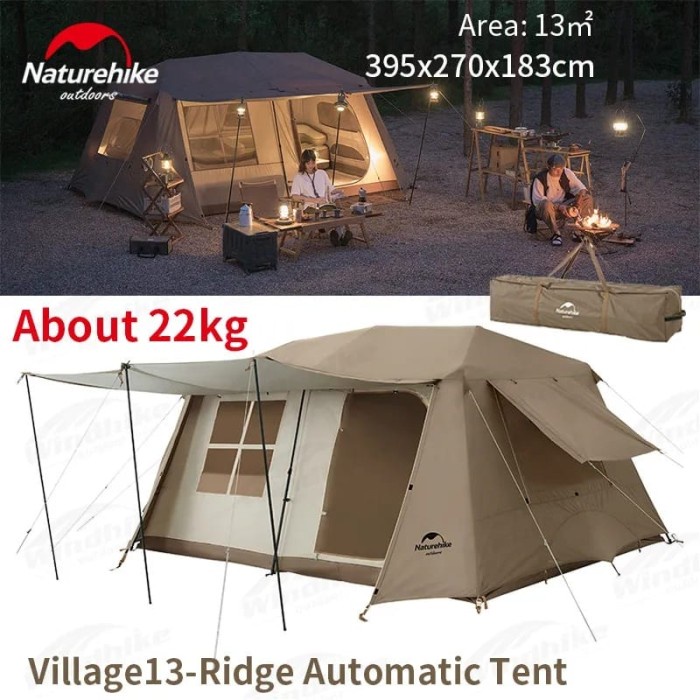 promo NATUREHIKE VILLAGE 13 AUTOMATIC TENT TENDA CAMPING