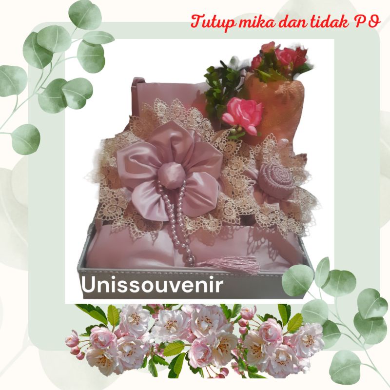 paket seserahan/mahar pernikahan/seserahan mukena/mukena nirmala set/hampers mukena