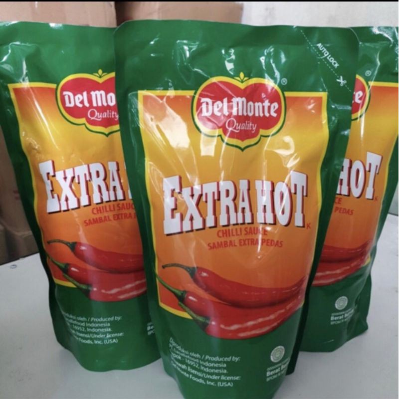 

TERMURAHHHH Saos sambel delmonte hot /extra hot / chilli sauce / kemasan 1kg - PENYEDAP MAKANAN ENAK DAN HALAL I SEMBAKO
