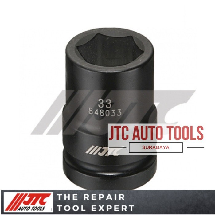1" IMPACT MIDDLE-DEEP SOCKET MATA KUNCI SOCK 36mm (6PT) JTC-848036