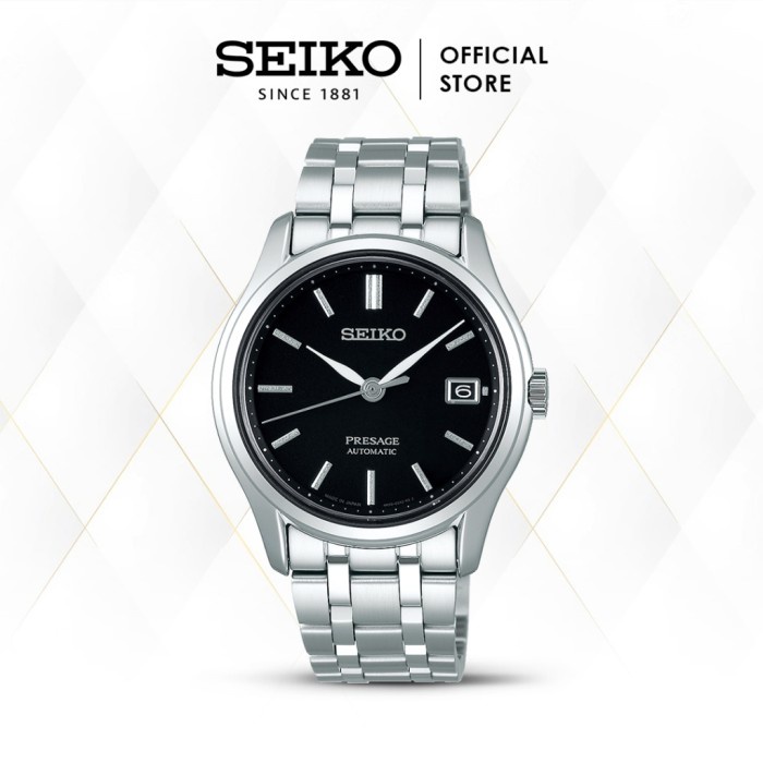 Seiko Presage SRPD99J1 SRPD99J Silver Black Stainless Automatic