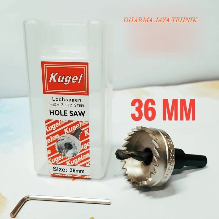 Holesaw Besi HSS 36mm Kugel | Hole saw Mata Bor Besi 36 mm - DJT -DJT