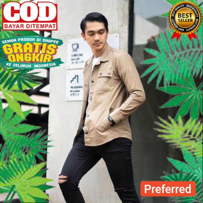 Jacket TRUCKER Semi Parka Kancing Hitam Parka Pria Wanita// JAKET KEREN MODEL BARU TERPOPULER TERMUR