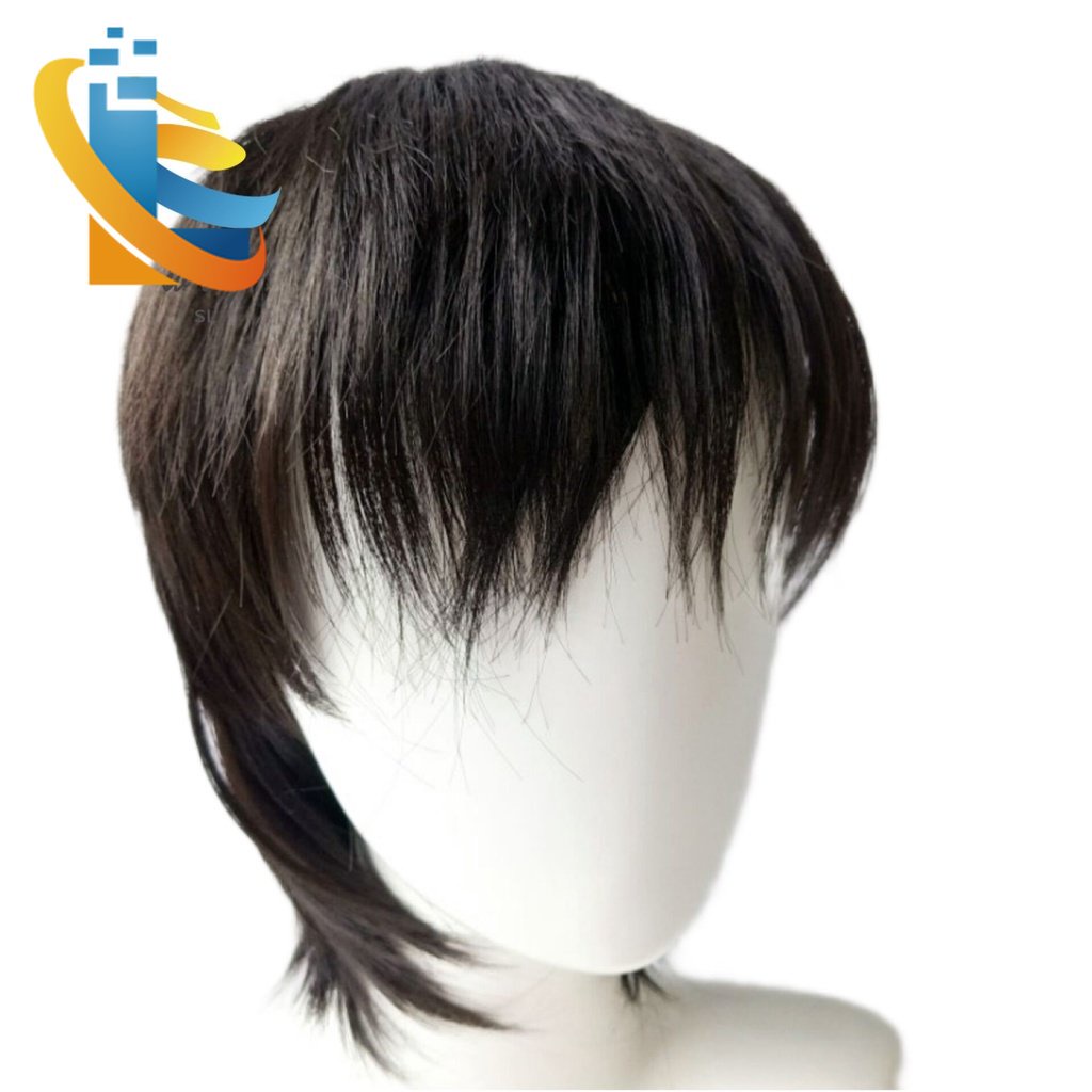 【New products】Produk diisi dengan baik, wig berkualitas tinggiMullet Kepala Wig Pria Versi Korea Tam
