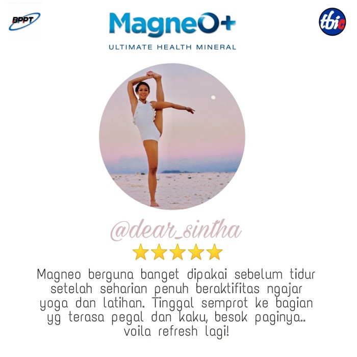 SALE MagneO+ Medical by BPPT - Magnesium Oil Spray - 60 ml TERMURAH