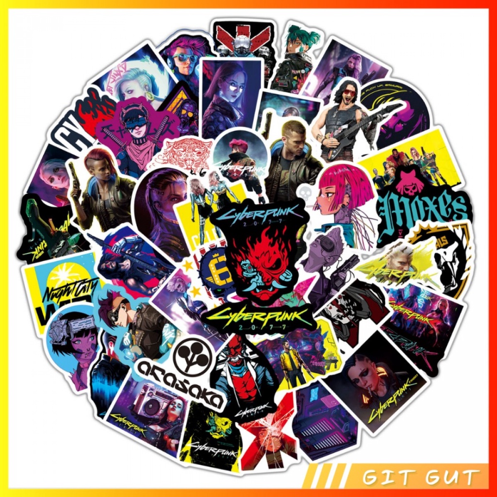 

Sticker Pack Stiker Vinyl 50 pcs Cyberpunk 2077