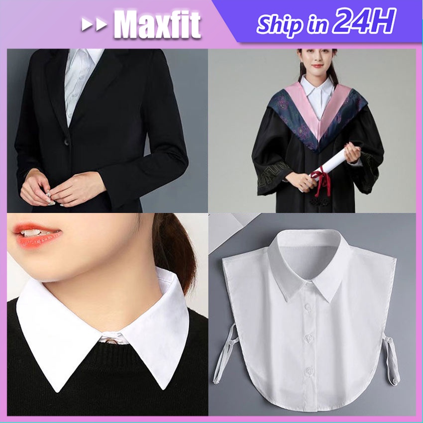 Fake Collar Kerah Kemeja Palsu Wanita Pria Universal