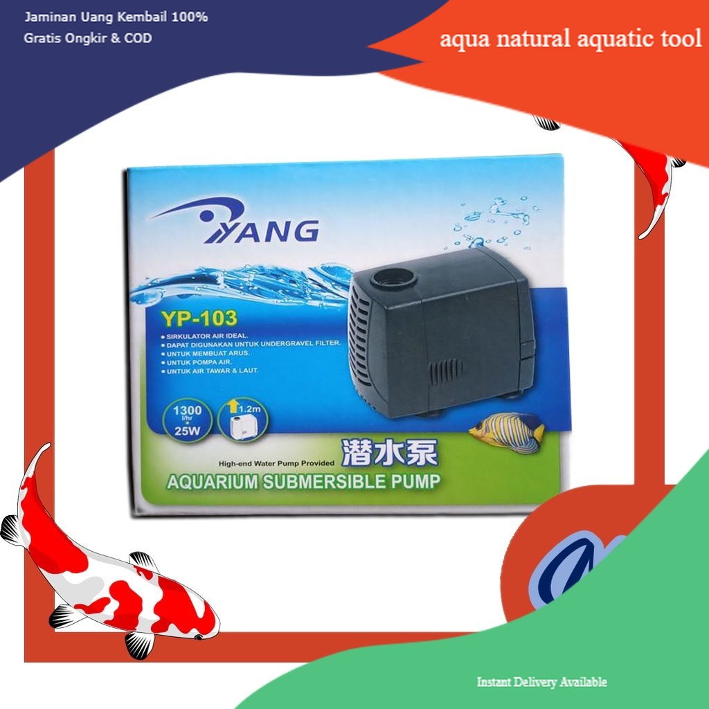 mesin kolam ikan koi bagus pompa celup water pump YANG YP 103