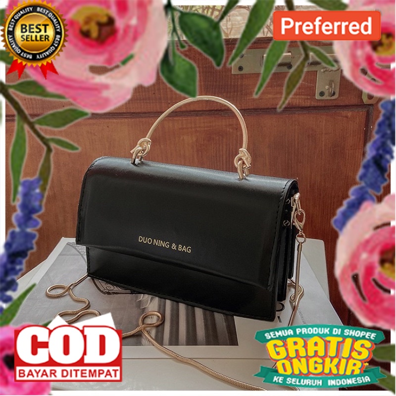 LADIESBAG - HANDBAG  SELEMPANG SLINGBAG RANTAI KONDANGAN SHOULDERBAG WANITA CEWEK LB-278// TAS SLEMP