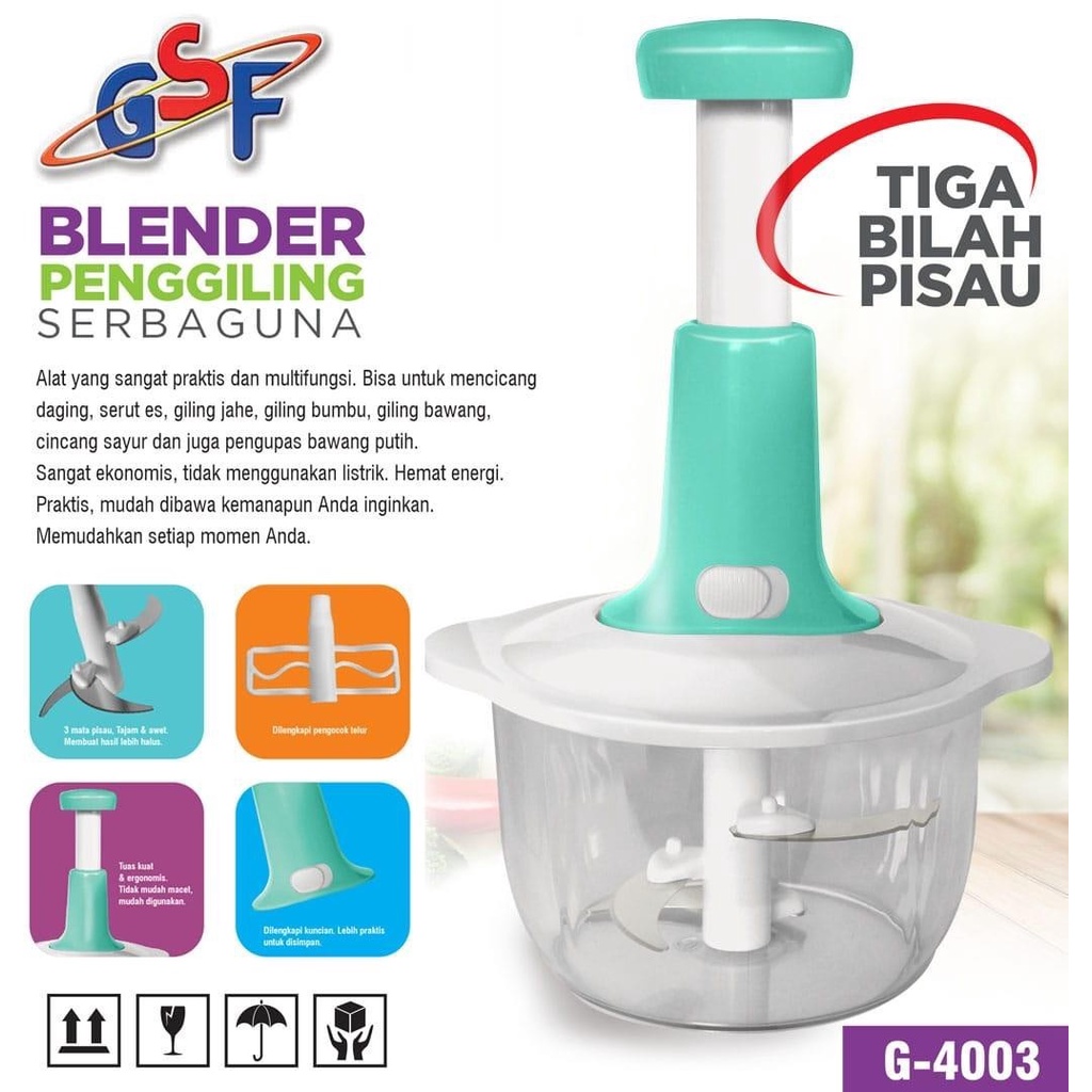 BLENDER PENGGILING DAGING SERBAGUNA GSF G-4003 / PENCACAH BUMBU SERBAGUNA GSF G-4003