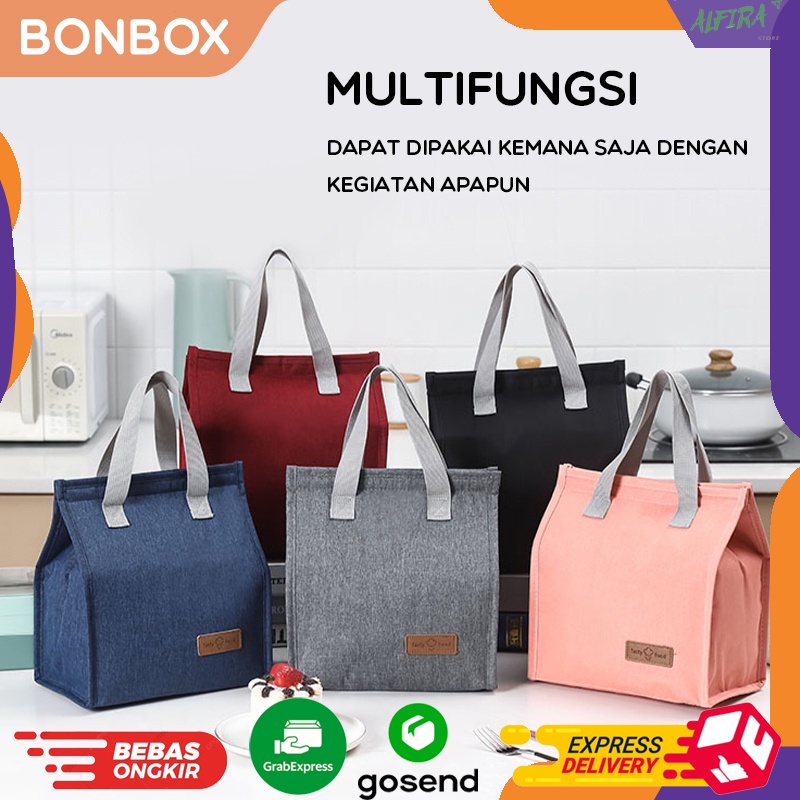 Tas Bekal Makan Portable Tas Lunch Box Tahan Panas ada Aluminium BLB30