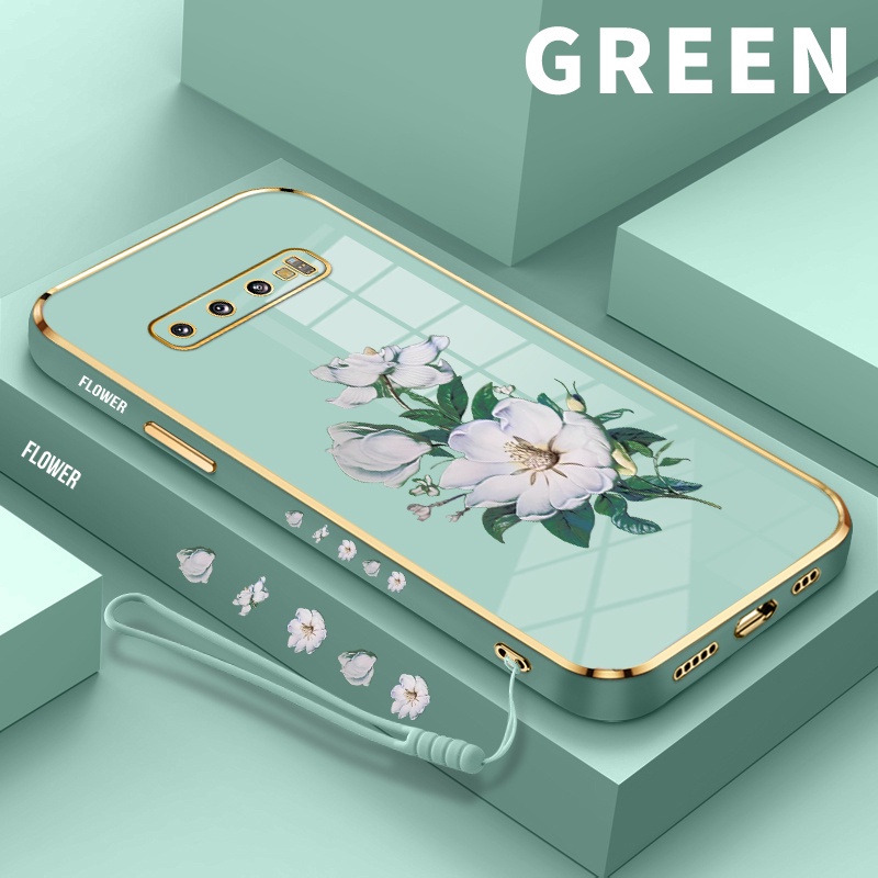 Gold Plating Case For Samsung Galaxy S10 Plus S10 S20 FE 4G 5G S20 Ultra 4G 5G S21 5G S22 5G S23 5G 