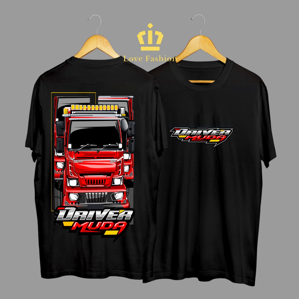 Kaos Tshirt Baju Distro Mobil Truk Driver Muda Mitsubishi Fuso Premium Terbaru