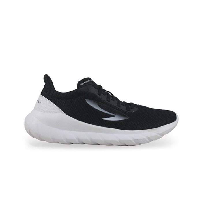 Terlaris ✨ -910 Sepatu Running Pria Yasha All Black - Hitam Putih, 43 28.2 cm
