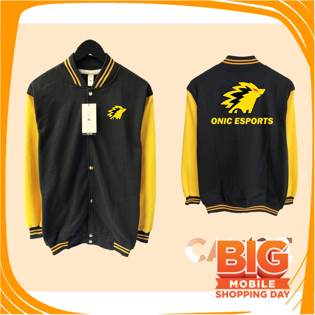 JAKET VARSITY KEKINIAN MURAH/ Jaket Baseball Varsity Gaming Esports Onic