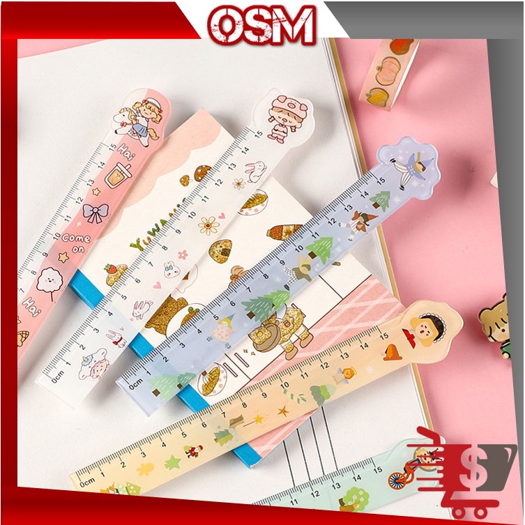 

OSM - S6069 Penggaris Lucu 15 Cm / Penggaris Plastik Funny Karakter / Penggaris Sekolah Kantor / Penggaris Bermotif Lucu