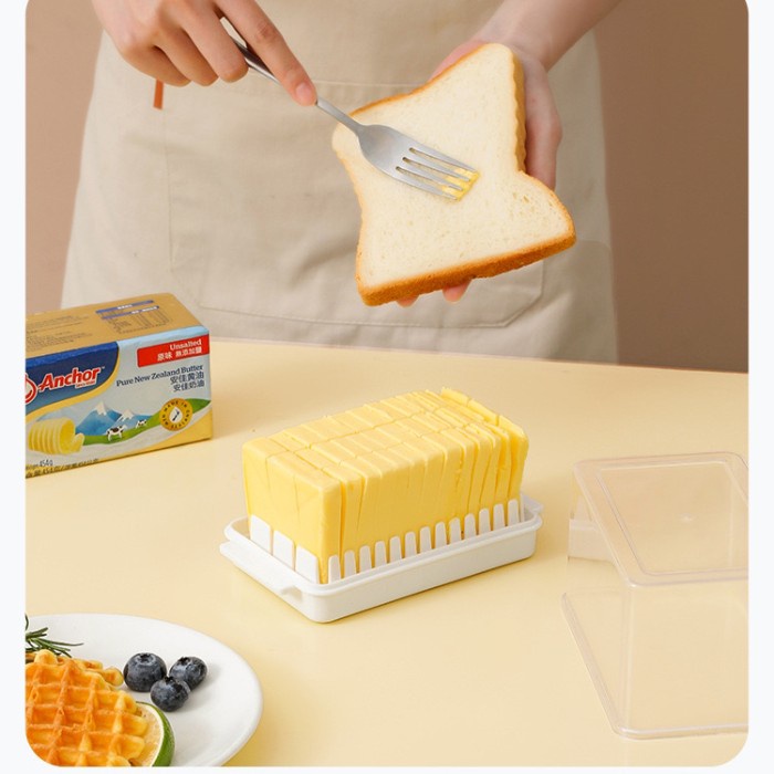 

Kotak Wadah Mentega Keju Stik Butter Spreader Butter Slicer Storage