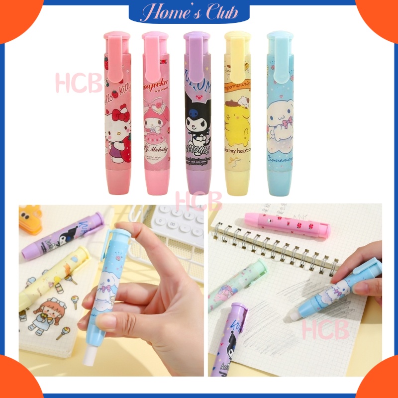 

HCB Penghapus Mekanik Pensil Cetek Motif Cute / Eraser Pen / Karet Penghapus Mekanik Motif Kartun / Hapusan Eraser Lipstik