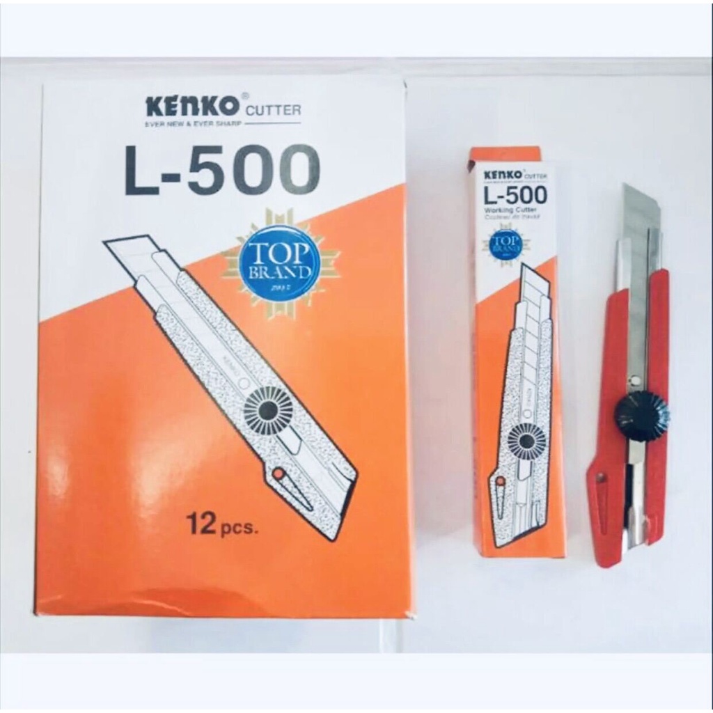 

Cutter L-500 KENKO | 1 box : 12 pcs / pisau cutter besar