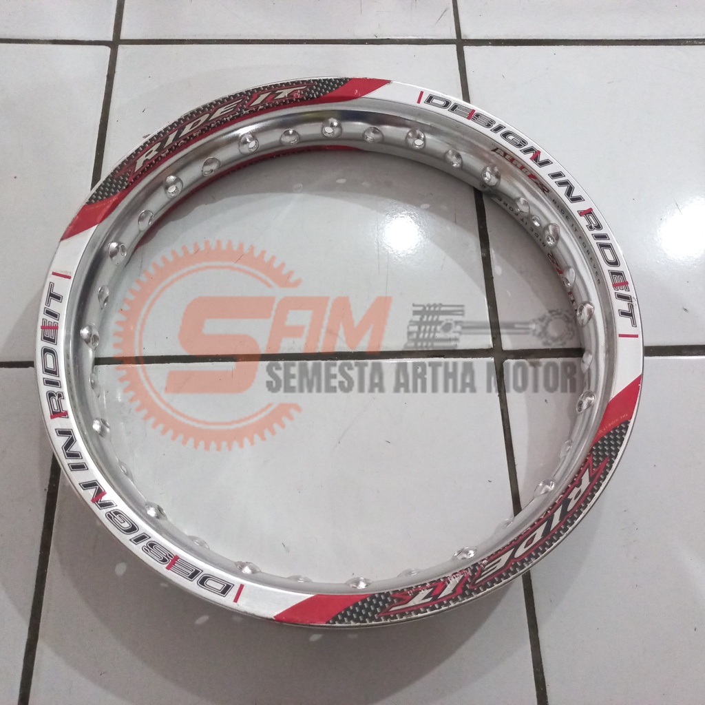 Velg Alumunium Ride It 185x14 Pelek Hitam Motor Beat Mio Vario Ukuran 185 Ring 14