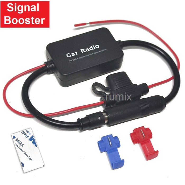 Signal Booster Radio FM Penguat Sinyal Antena Mobil Car Radio Aerials