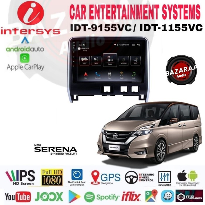 Head Unit Android INTERSYS 10 Inch SERENA C27 + Socket PNP