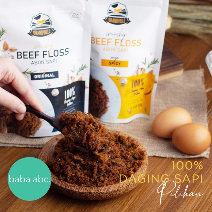 

GRANDVILLE Beef Floss Abon Sapi Chicken Floss Abon Ayam Spicy - Sapi