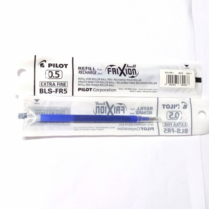 

Isi Ballpoint / Refill PILOT Frixion 0.5 BLS-FR5-L - Biru