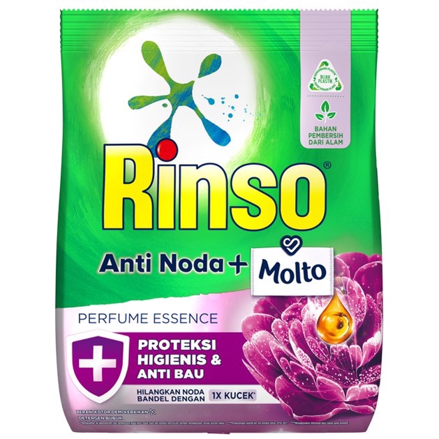 Rinso Molto Anti Noda Detergen Bubuk Perfume Essence 770g (Isi 12)