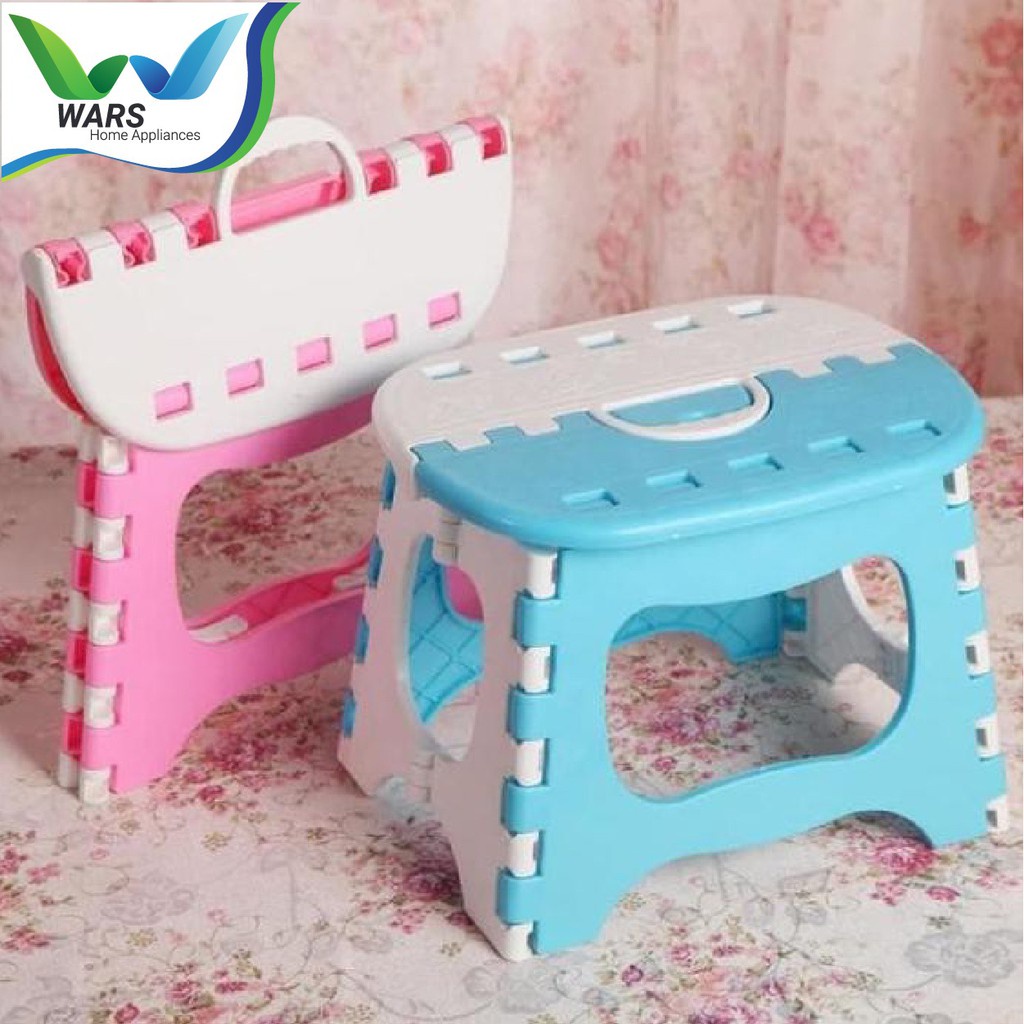 WARS Kursi Lipat Mini Anak Serbaguna Polos Bahan Plastik