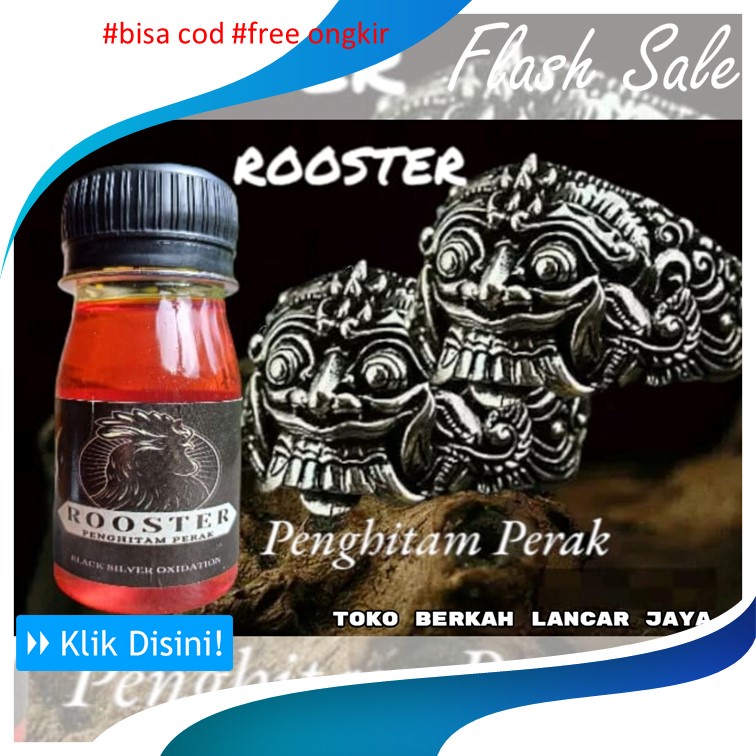 

ROOSTER Penghitam Perak COD Black metal bronir 10ml penghitam atau pemberi warna hitam pada logam, besi, metal dan Kuningan POLES BRONIR BROUNIR PENGHITAM LOGAM PERAK