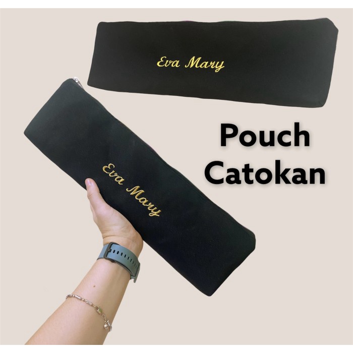 [ HJS7 - BEST SELLER ]] Fawn'G Handmade - POUCH Catokan - Hitam, Bold Capital