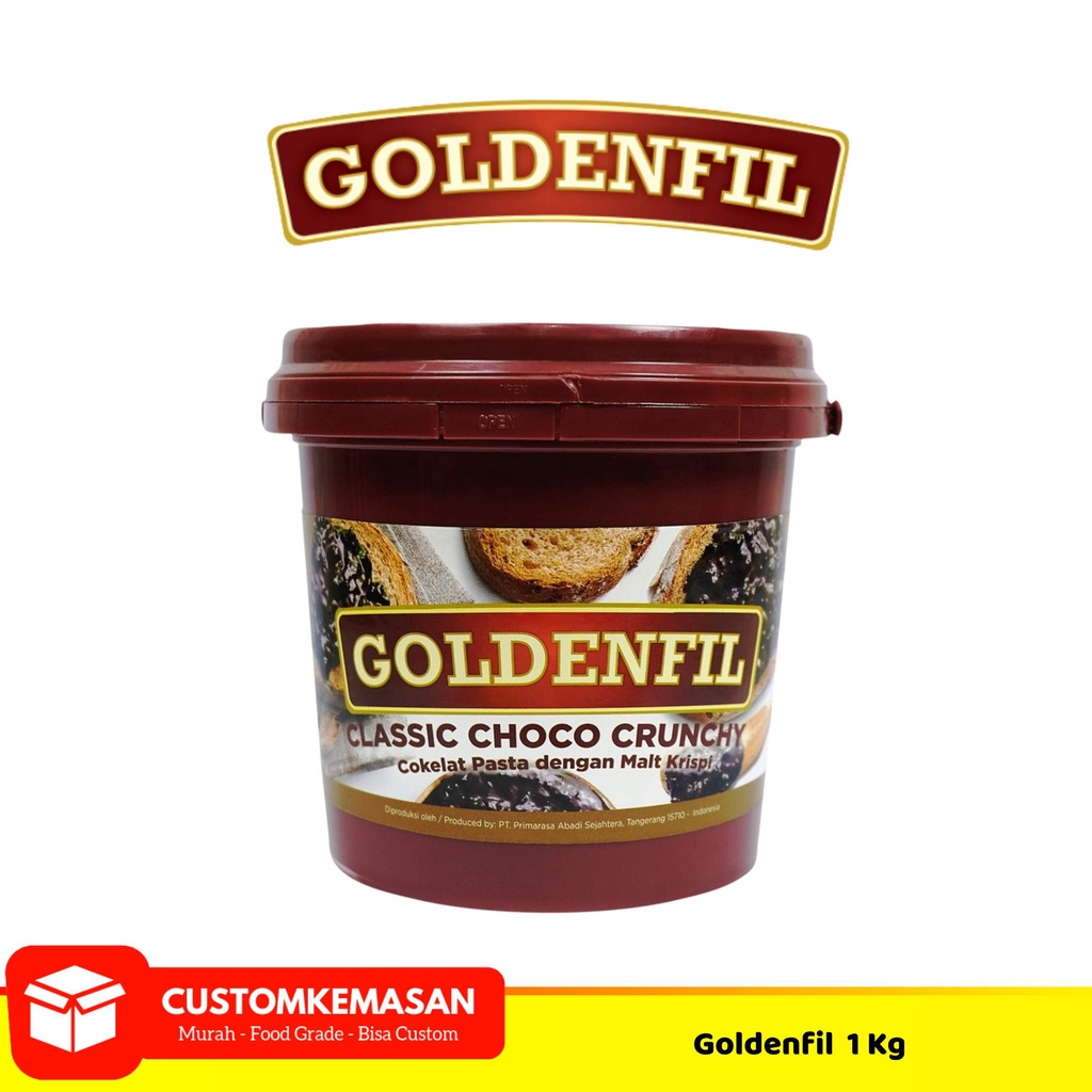 

Goldenfil Classic Crunchy / Selai donat / Selai Roti Bakar / Toping Coklat / Selai Coklat / Olesan Roti