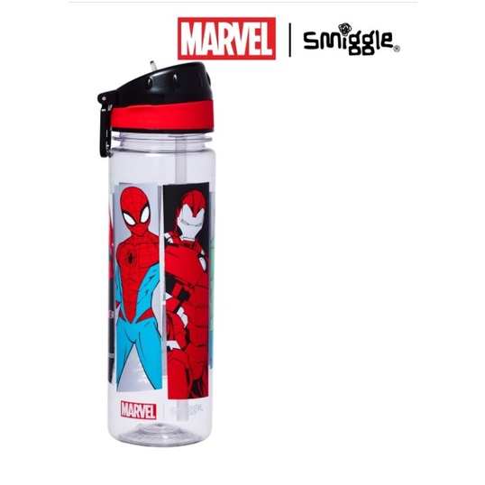 Smiggle Marvel backpack lunchbag hardtop bottle original - Botol 650ml