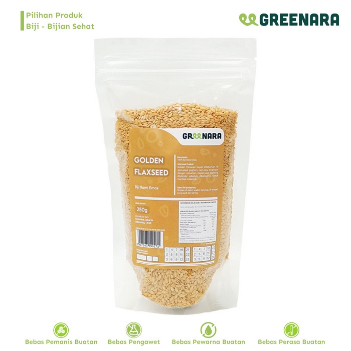 

[PREMIUM] Biji Rami Emas 250gr / Golden Flaxseed KUALITAS TERBAIK