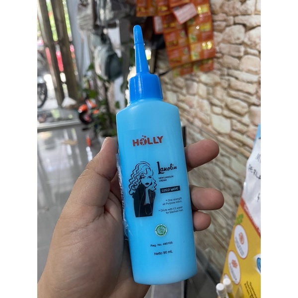 TERLARIS - HOLLY OBAT KERITING HOLY LANOLIN COLD WAVE 90 ML - KEMASAN BARU