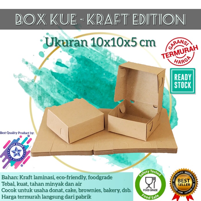 Box Dus Donat isi 6 @1Pcs, Box Donat, Dus Donat - Isi 1 coklat Simple pack