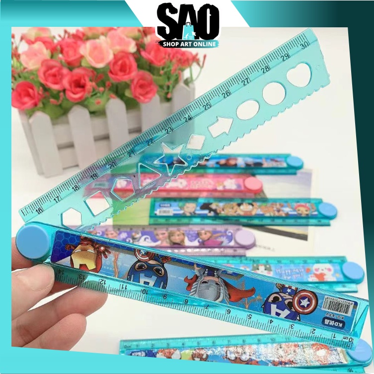 

SAO - S6136 Mistar Lipat Lucu / Mistar Lipat 30 CM Motif Karakter / Ruler Fancy Karakter Lucu / Penggaris Lipat 30 CM