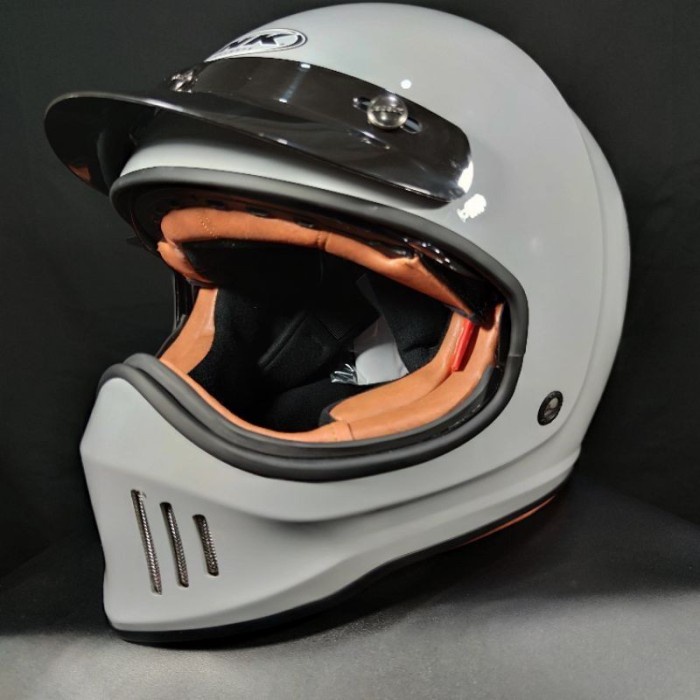 HELM INK TROOPER ASPHALT GREY ORI HELM CAKIL HELM RETRO FULLFACE INK
