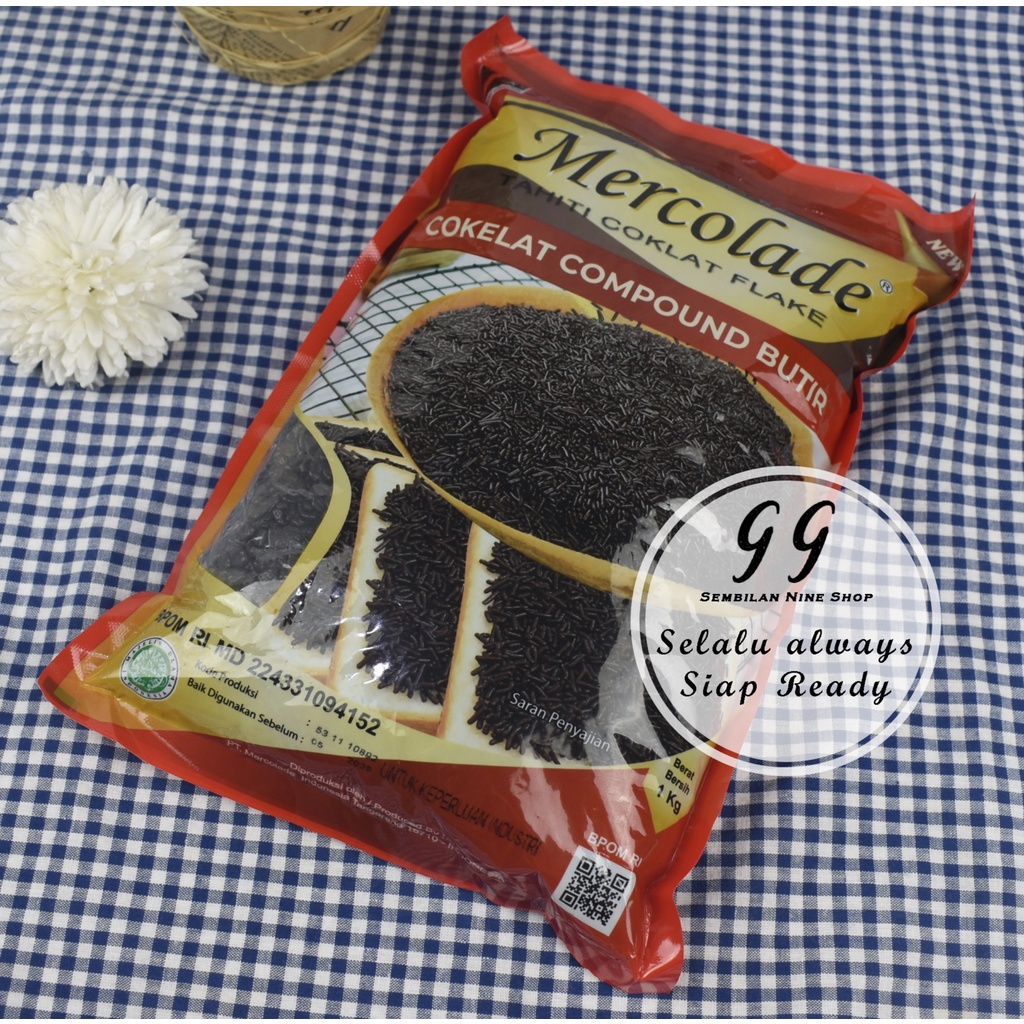 

RB MERCOLADE 250 Gram TAHITI Dark Chocolate Flakes Cokelat Flake Kepingan Coklat