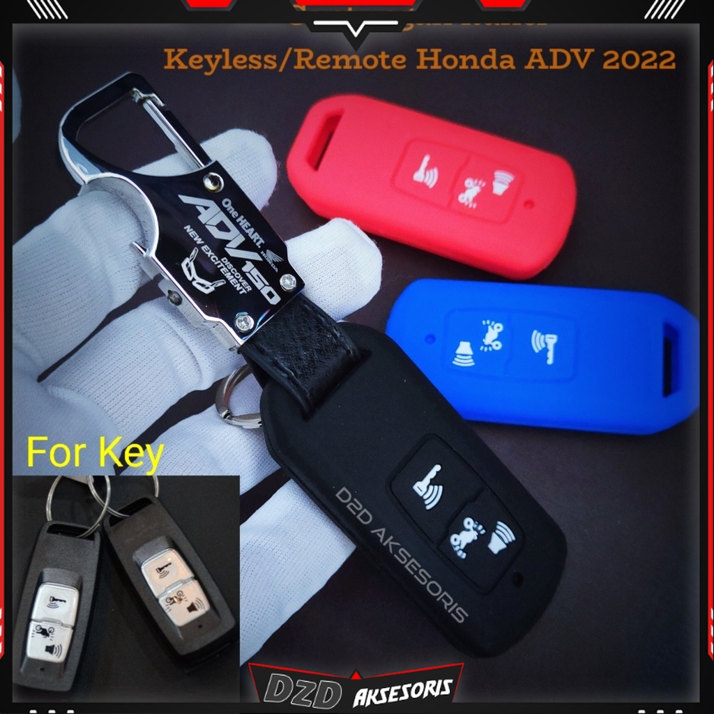 gantungan kunci remote keyless motor honda adv 150 logo terbaru 2022 up